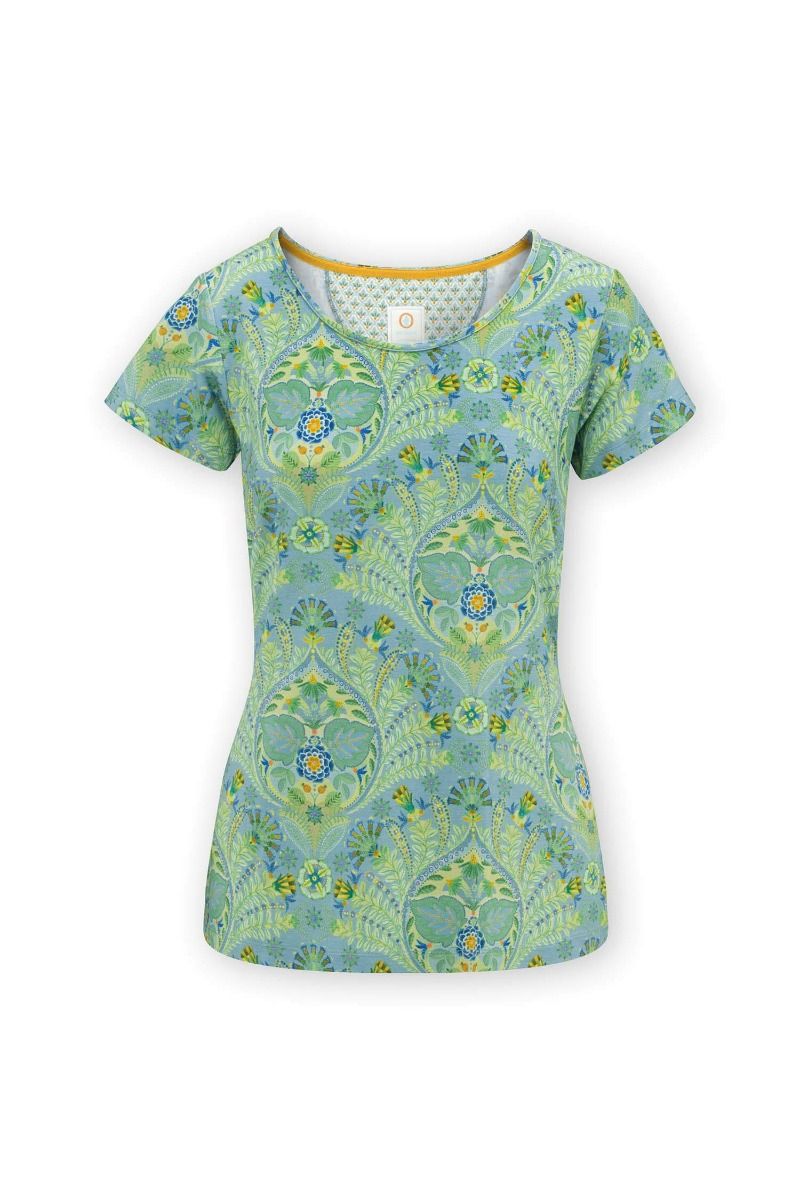 Top Short Sleeve Alba Blue Green