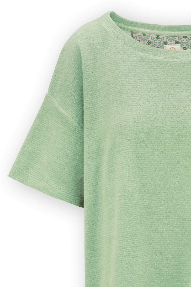 Top Short Sleeve Petite Sumo Stripe Green