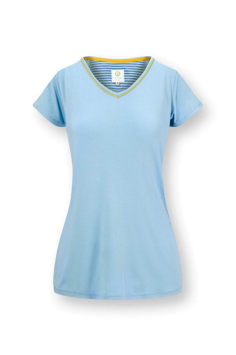 Toy Top Kurze Ärmeln Solid Blau