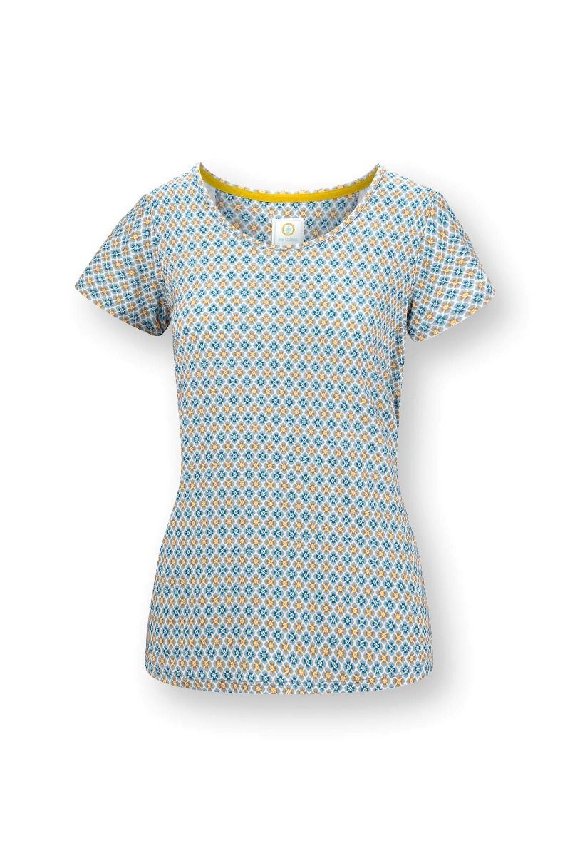Tilly Top à Manches Courtes Mojo Bleu