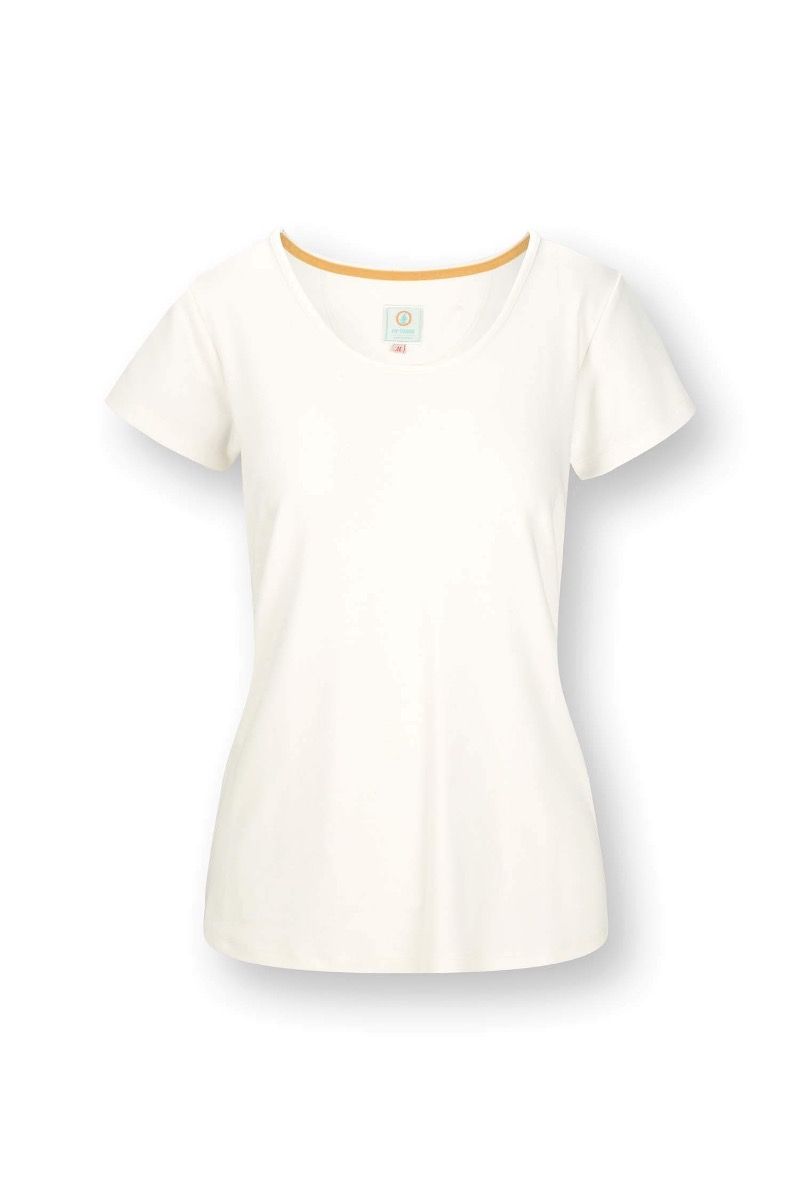 Tilly Top à Manches Courtes Solid Blanc