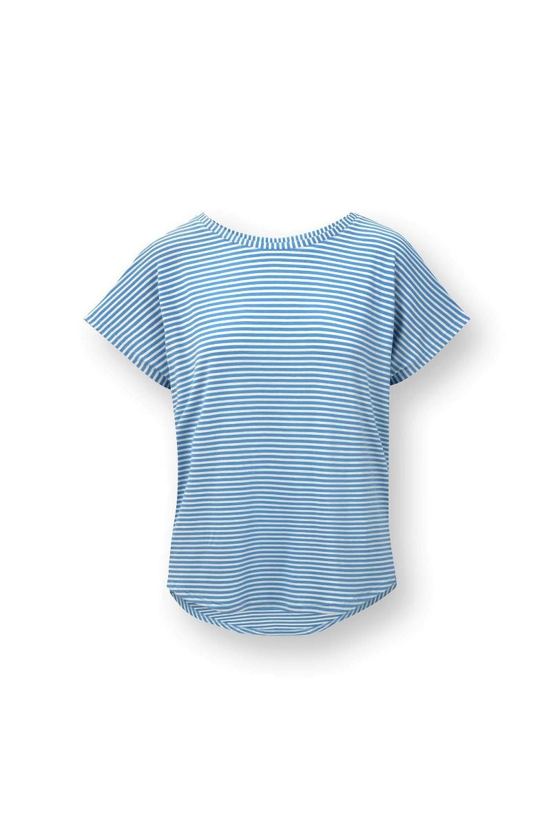 Tatum Top à Manches Courtes Little Sumo Stripe Bleu
