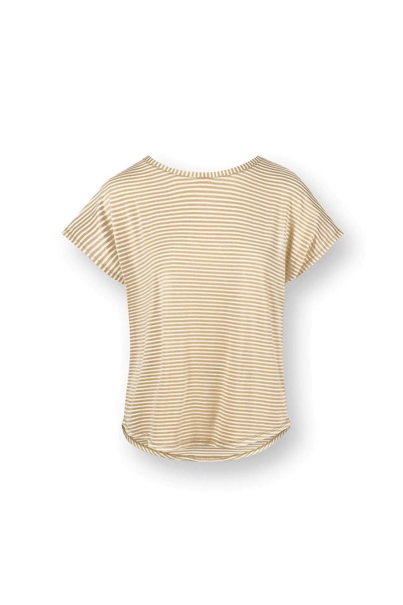 Tatum Top Kurze Ärmeln Little Sumo Stripe Sand