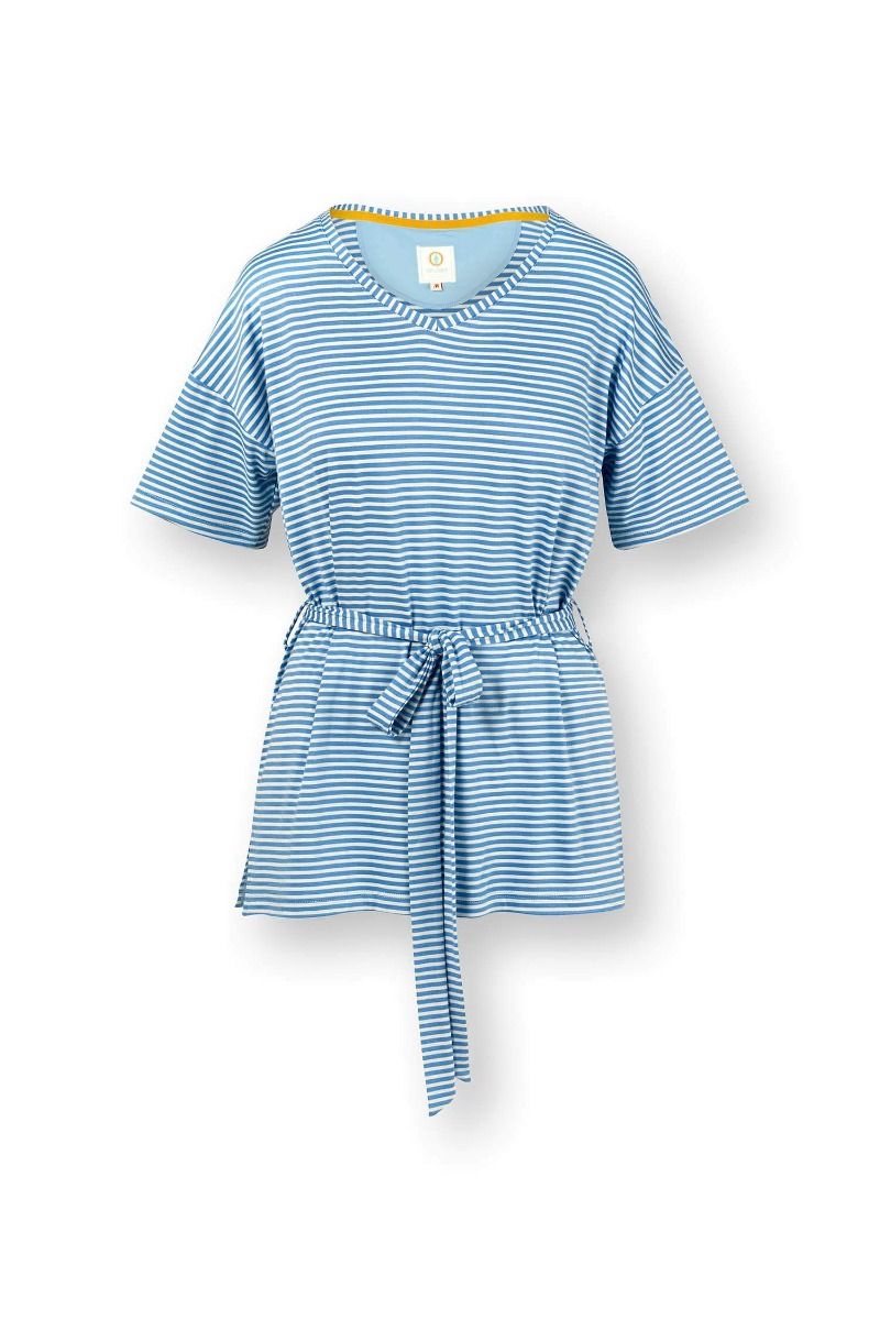 Tonya Top Kurze Ärmeln Little Sumo Stripe Blau