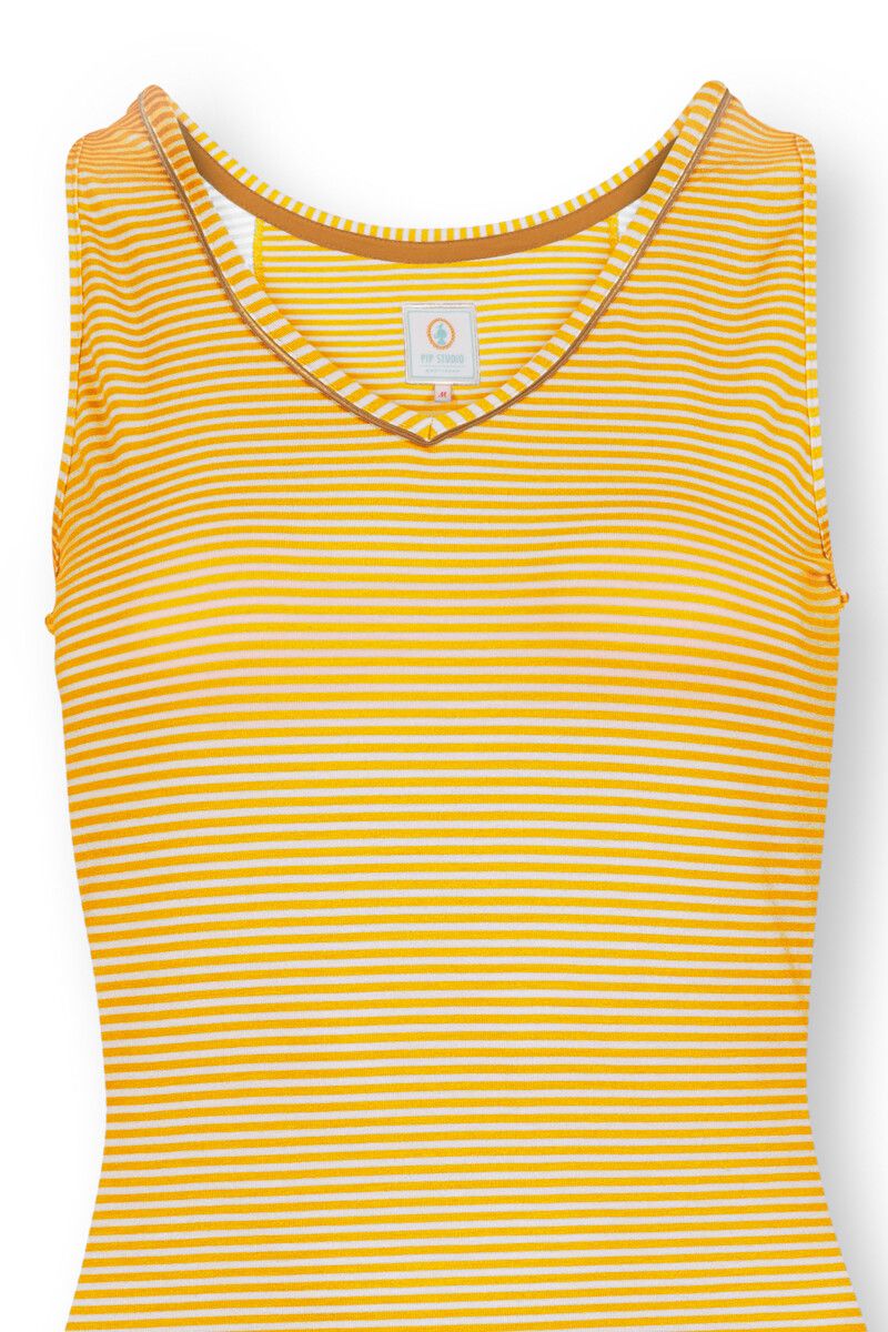 Ärmelloses Top Little Sumo Stripe Gelb