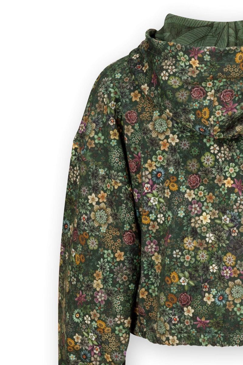 Jacke Cropped Tutti i Fiori Dunkelgrun