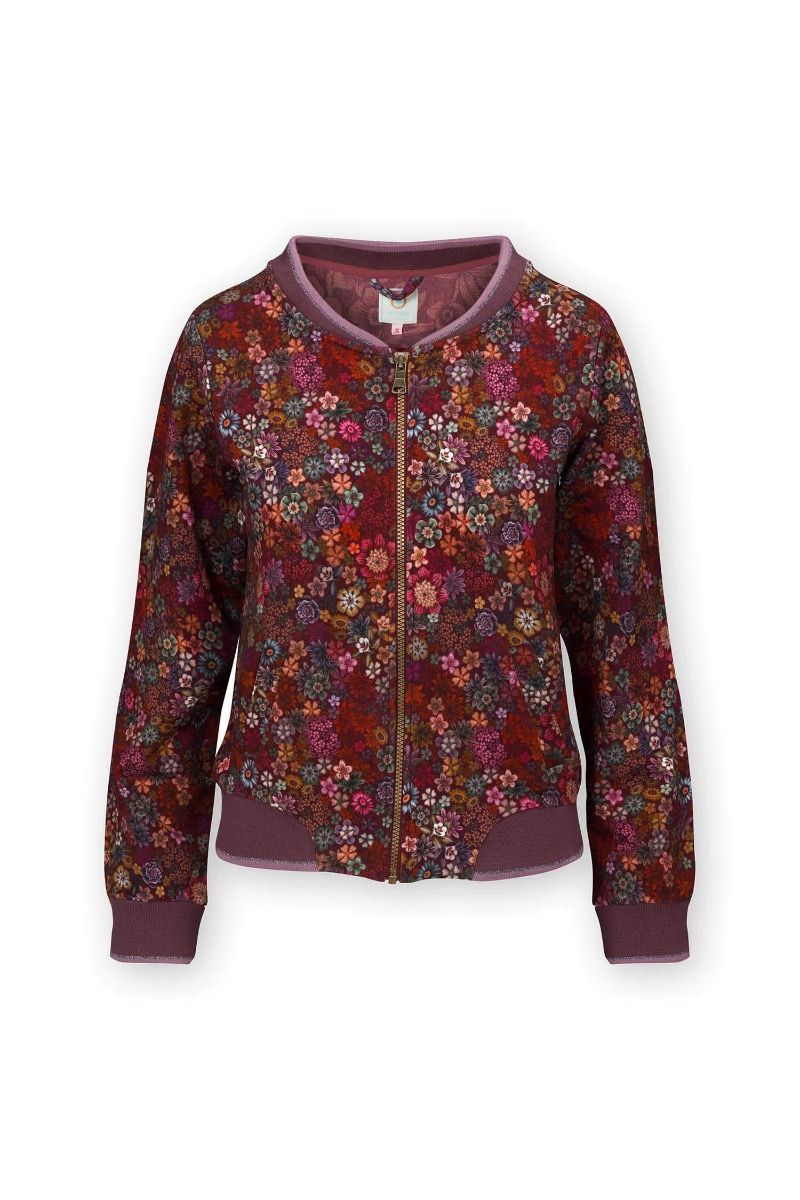 Jacket Tutti i Fiori Dark Red