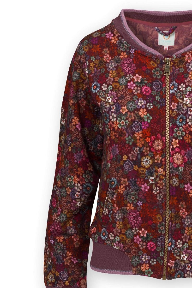 Jacket Tutti i Fiori Dark Red