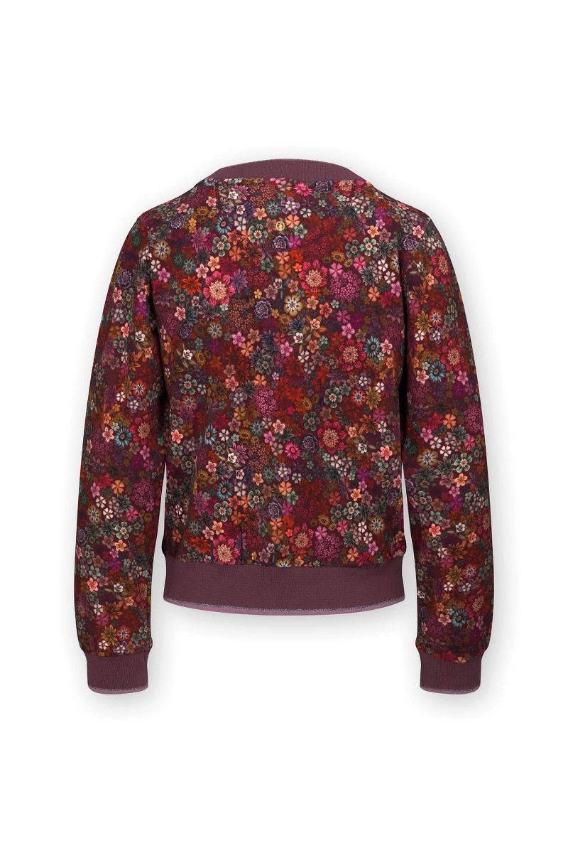 Jacket Tutti i Fiori Dark Red