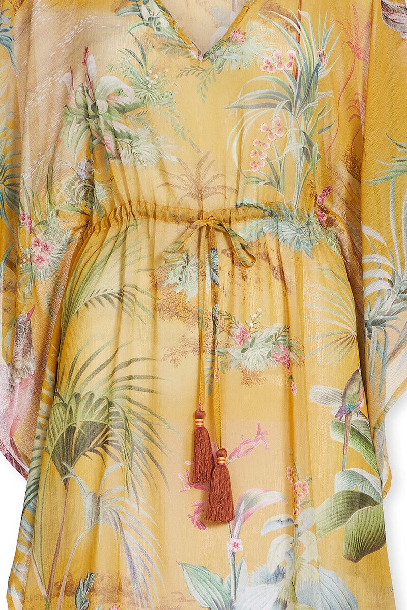 Tunic Palm Scenes Big Gelb