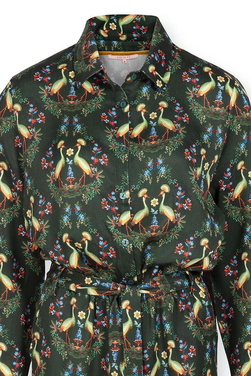 Jumpsuit Flirting Birds Groen