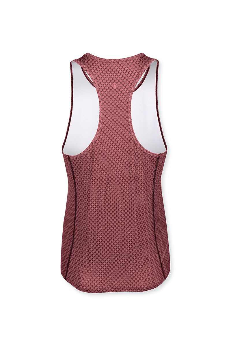 Sport Top Ärmellos Lace Flower Rosa