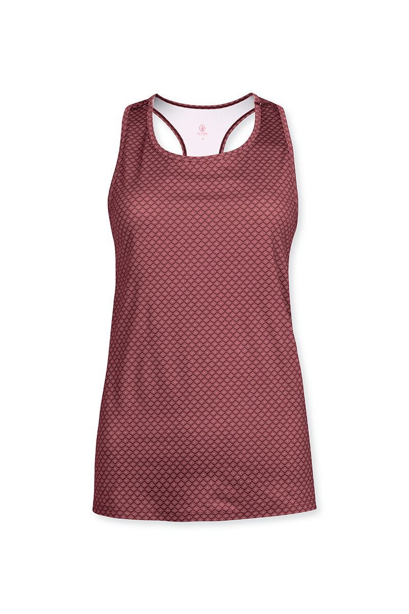 Sport Top Ärmellos Lace Flower Rosa
