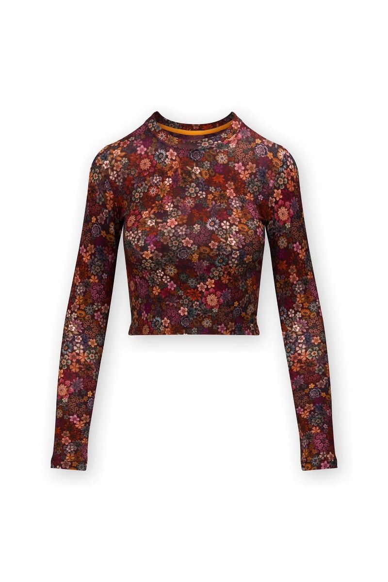 Sport Top Lange Ärmel Tutti i Fiori Rot