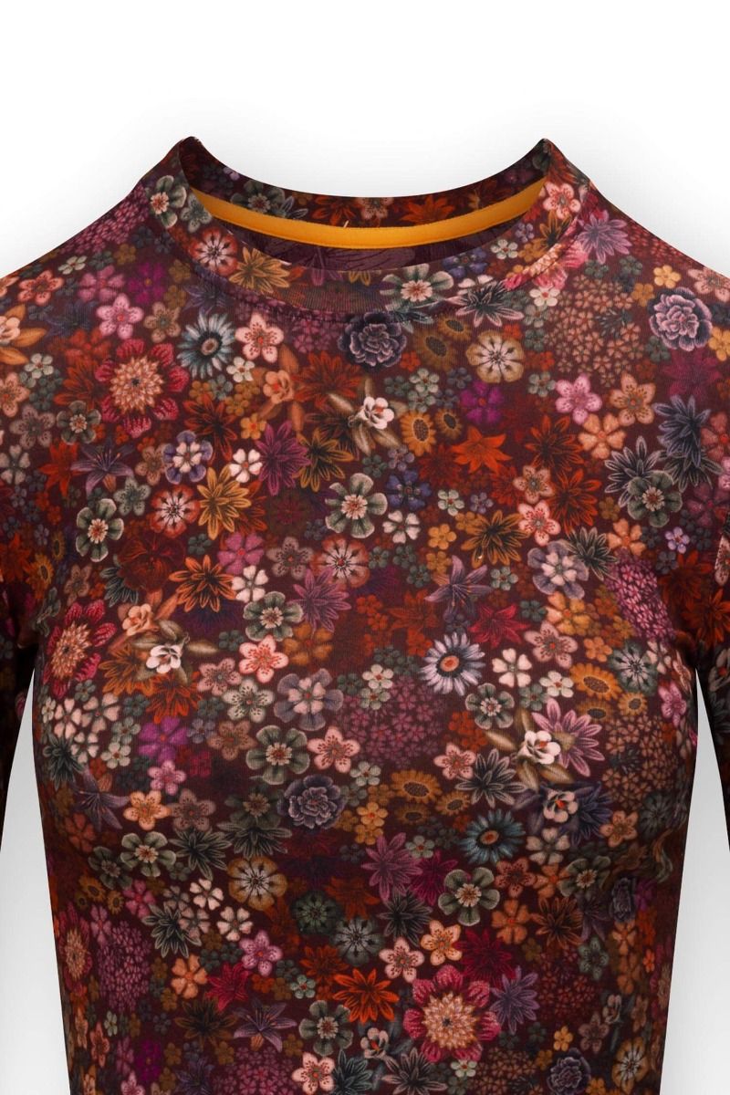 Sport Top Lange Ärmel Tutti i Fiori Rot