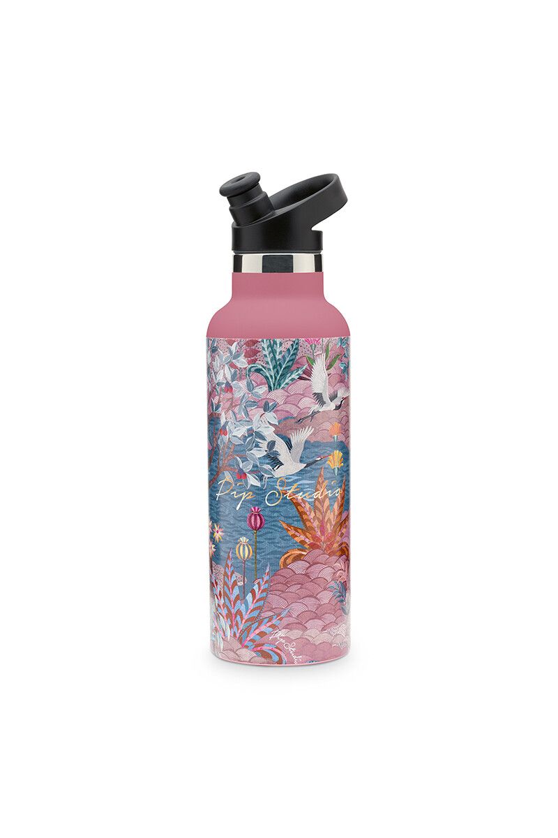 Water Bottle Pip Garden Pink