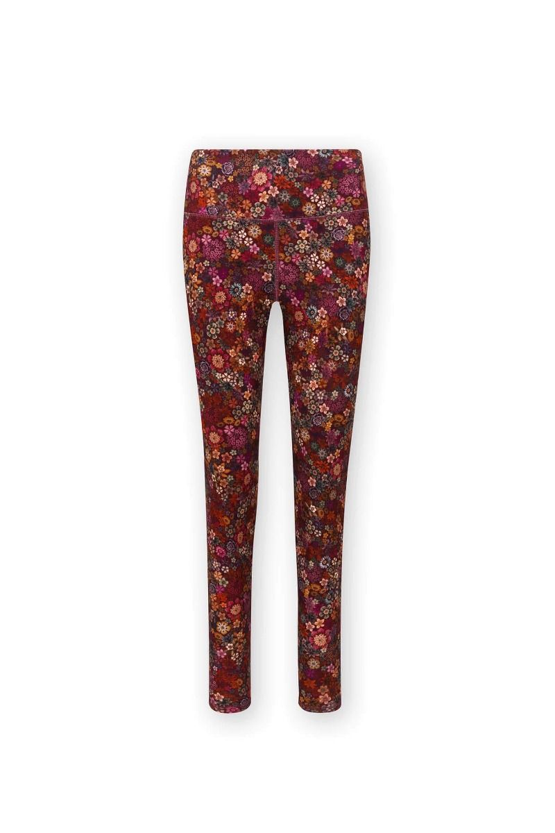 Lange Sportleggings Tutti i Fiori Rot
