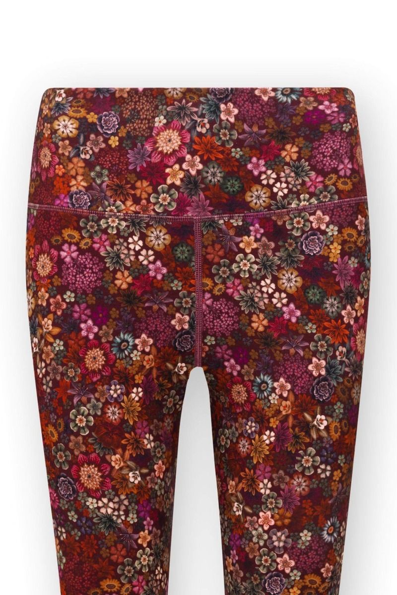 Lange Sportleggings Tutti i Fiori Rot