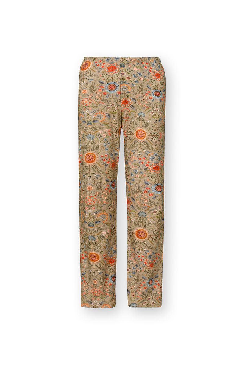 Blake Lange Broek Flore Pequeña Zand