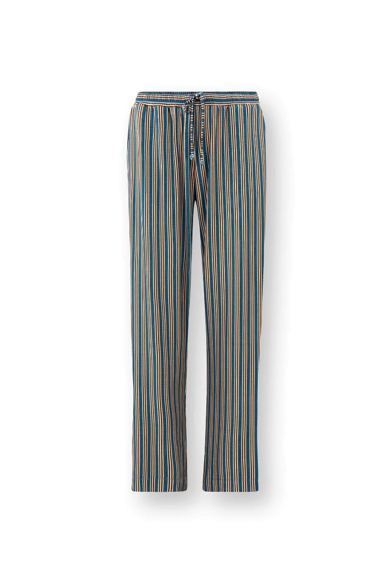 Belin Pantalon Kente Stripe Bleu 