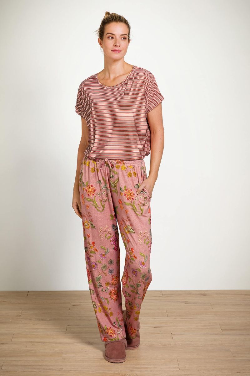 Belin Pantalon Coco Flower Corail 