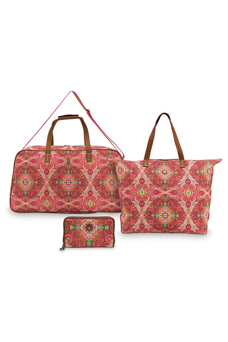 Pip Studio Three Piece Moon Delight Bag Set Red Pip Studio the