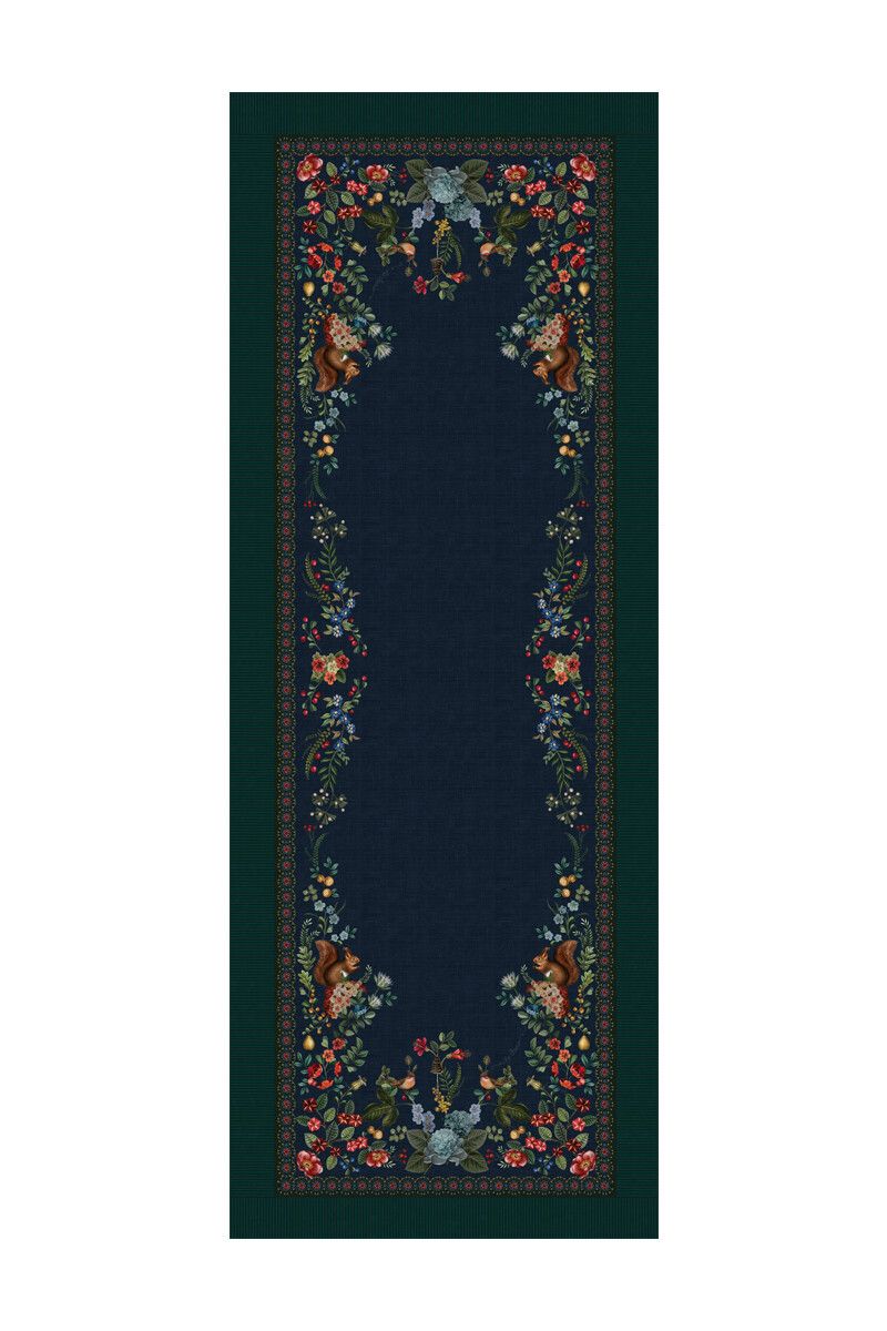 Winter Wonderland Table Runner Dark Blue