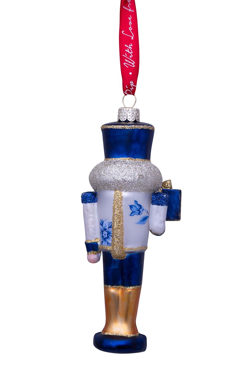Ornament Glass Nutcracker 16 cm