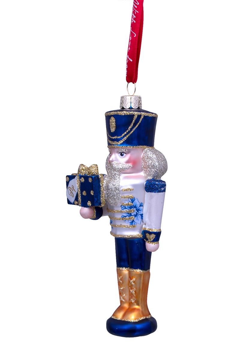 Ornament Glass Nutcracker 16 cm