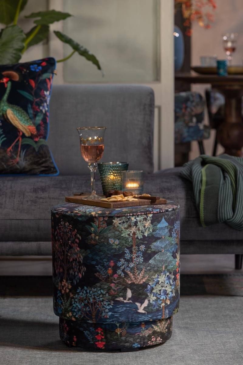 Hocker Medium Pip Garden Dunkelblau