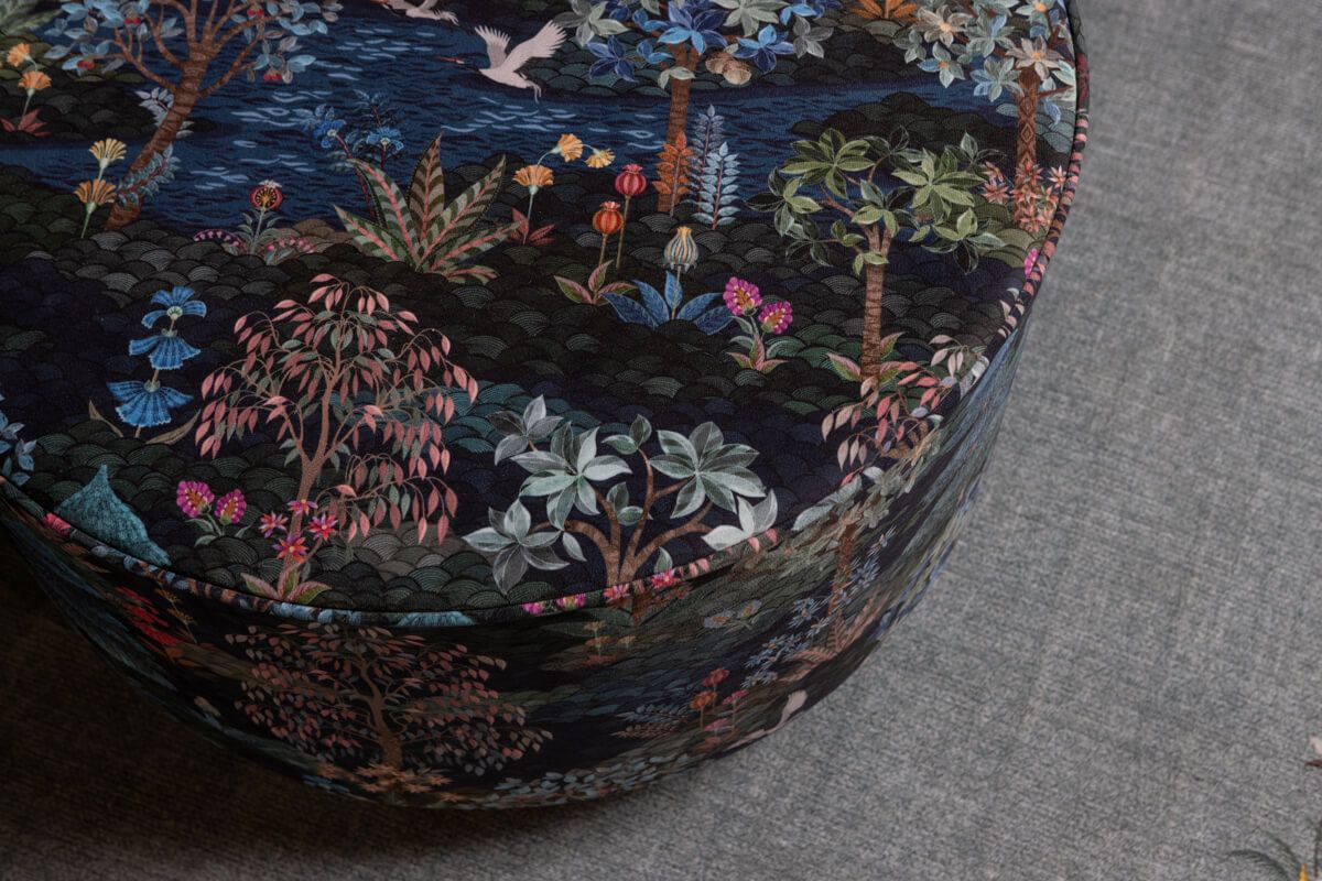 Hocker Large Pip Garden Dunkelblau