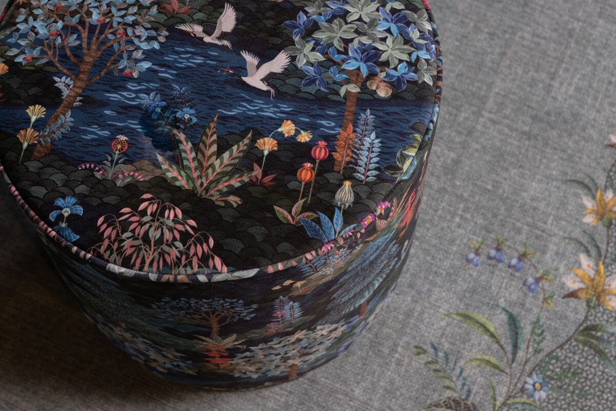 Hocker Medium Pip Garden Dunkelblau