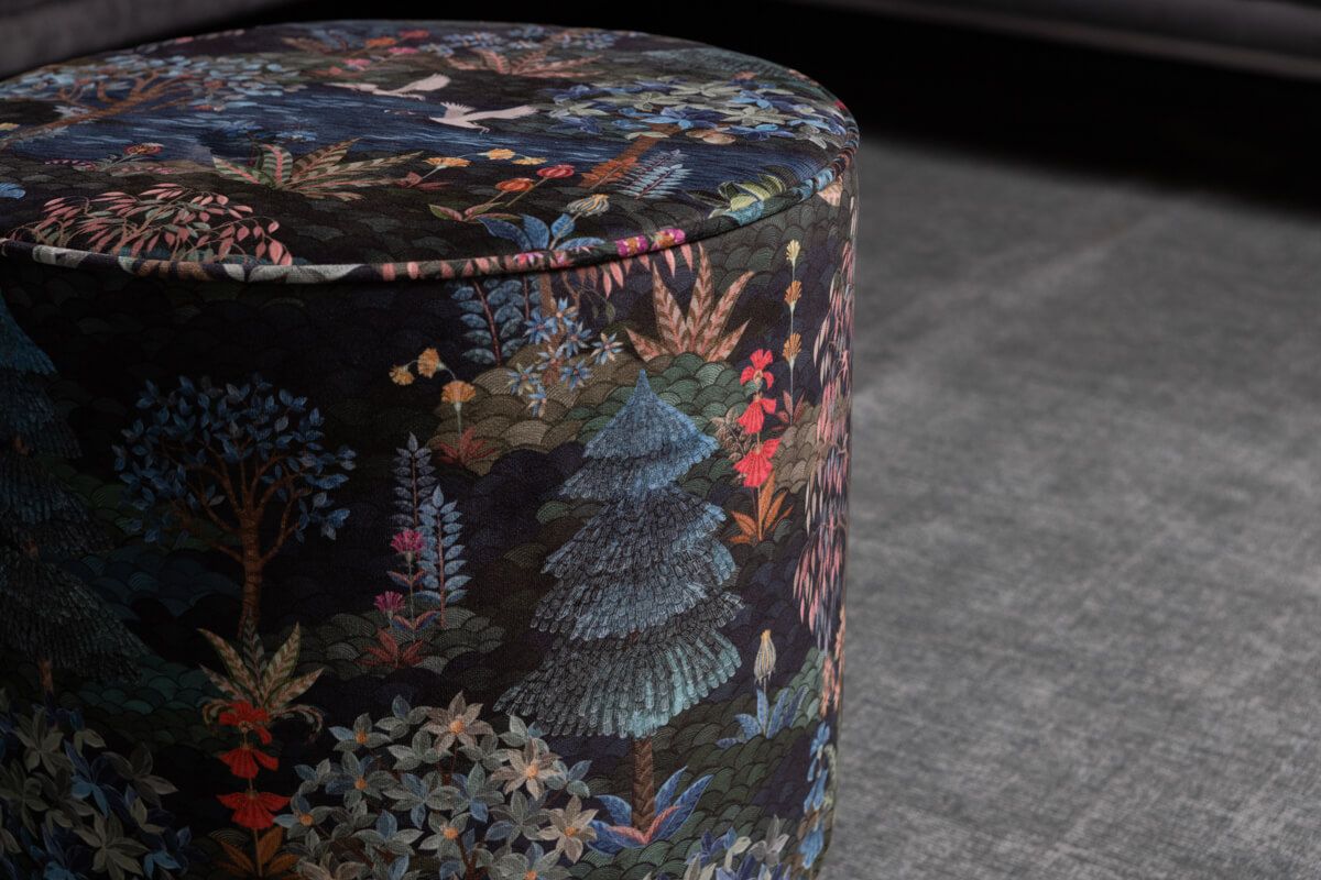 Hocker Medium Pip Garden Dunkelblau