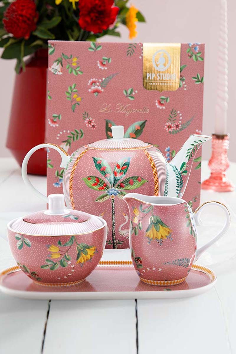 La Majorelle Tea Set/4 Pink