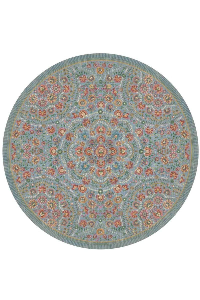 Tapis Rond Il Ricamo by Pip Bleu Clair