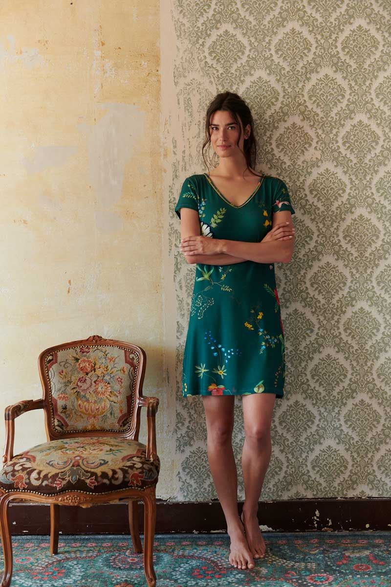 Nachthemd Fleur Grandeur Groen