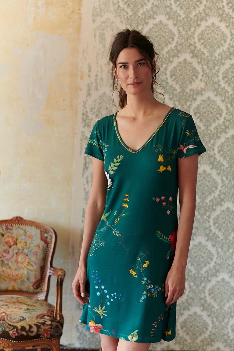 Nachthemd Fleur Grandeur Groen