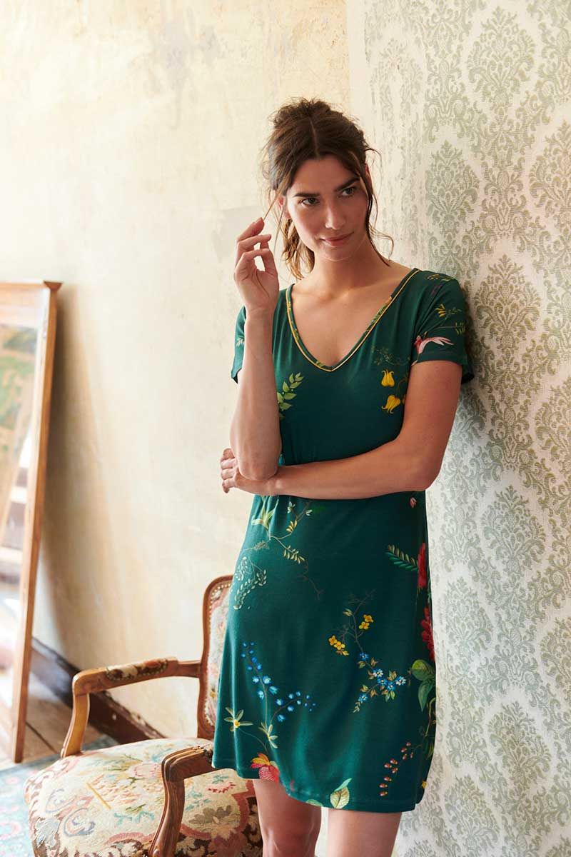 Nachthemd Fleur Grandeur Groen