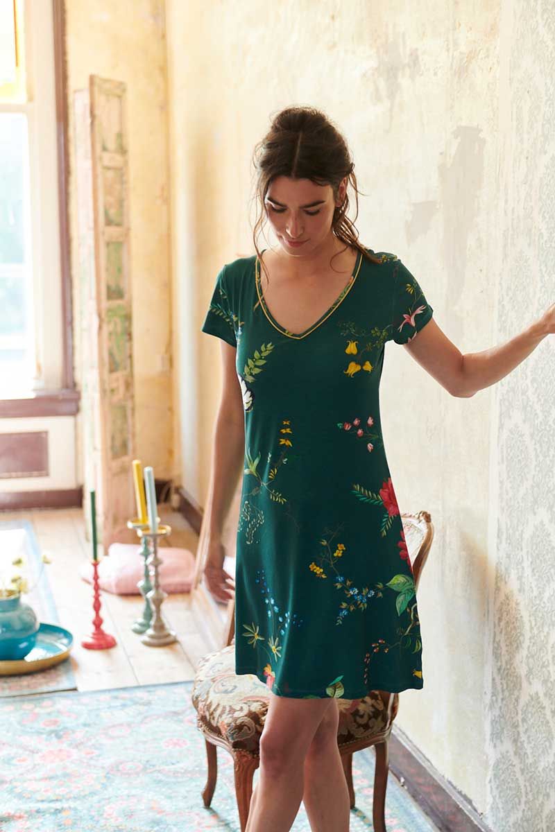 Nachthemd Fleur Grandeur Groen