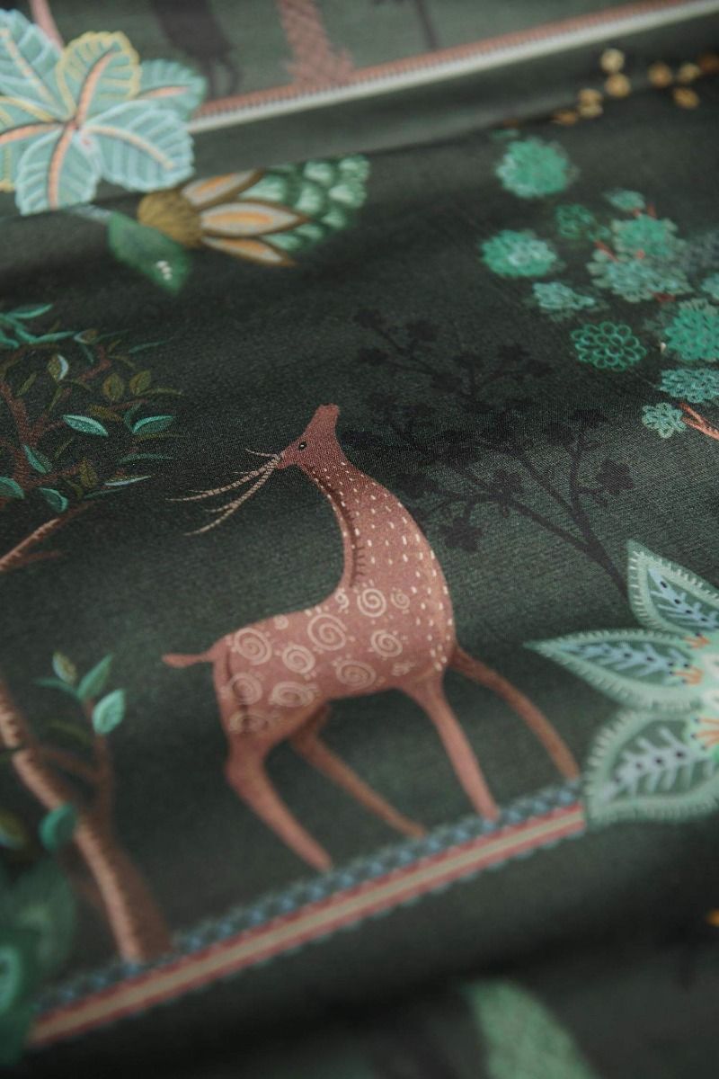 Duvet Cover Alberi Dark Green