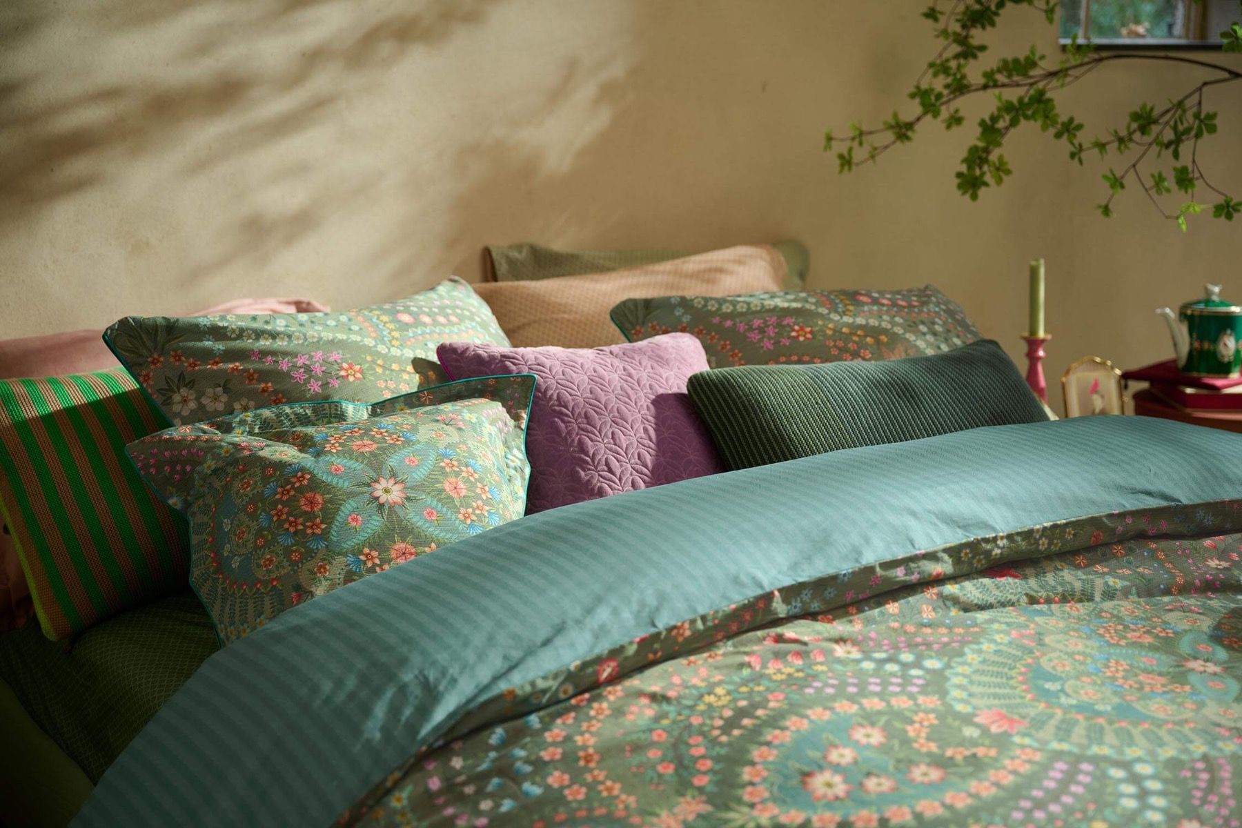 Duvet Cover Set Alfombra Green
