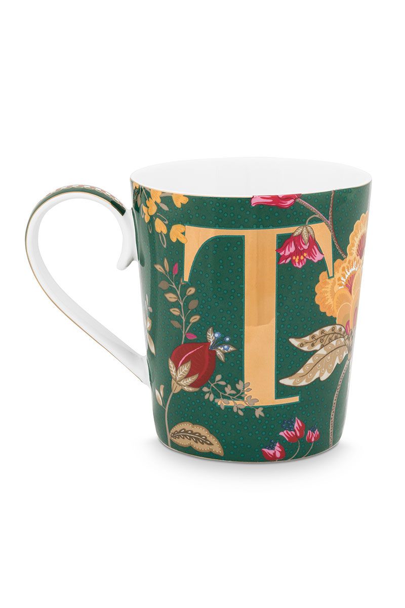 Letter Mug Green T