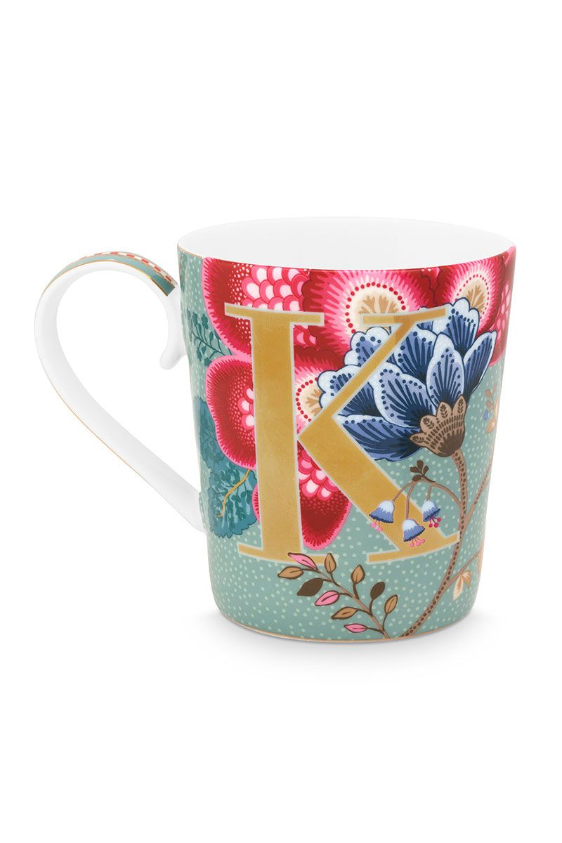 Letter Mug Light Blue K