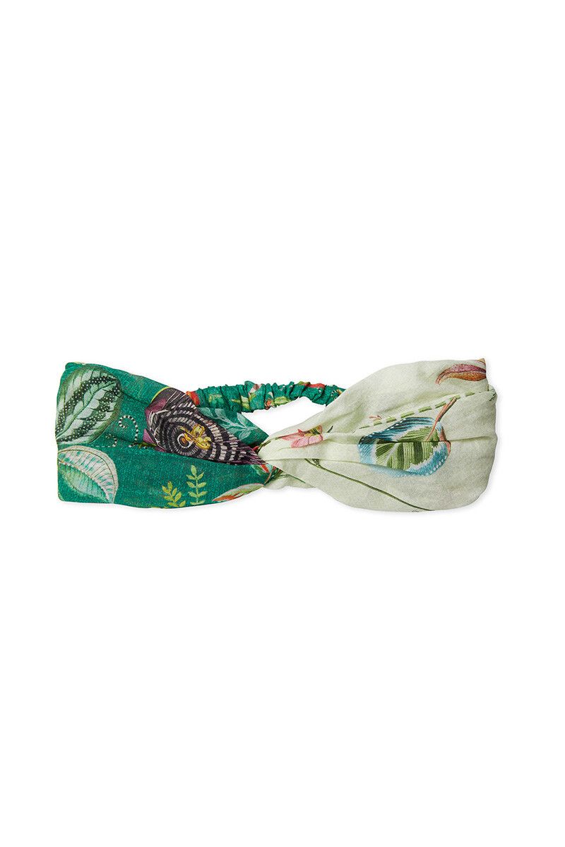 Head Band Exotic Garden/High Beliefs Green