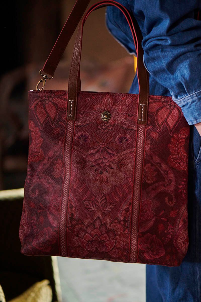 Tasche Rechteckig Kyoto Festival Dunkelrosa