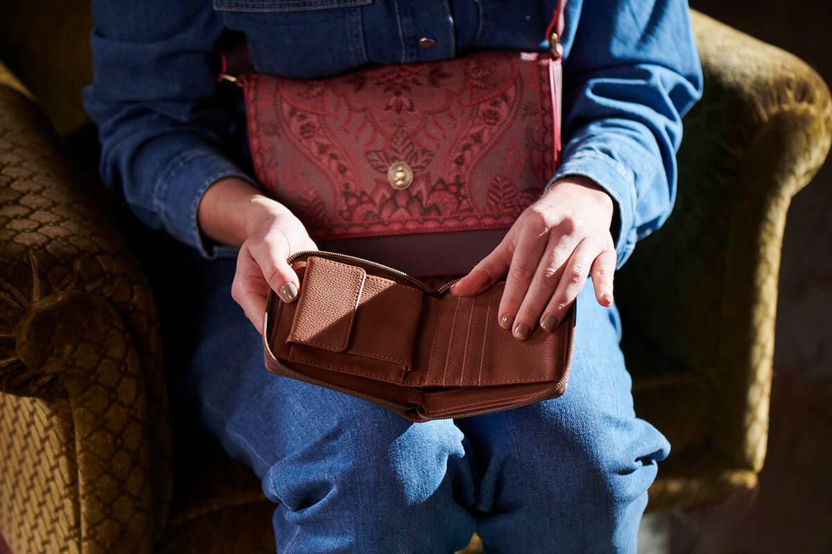 Wallet Square Kyoto Festival Dark Pink