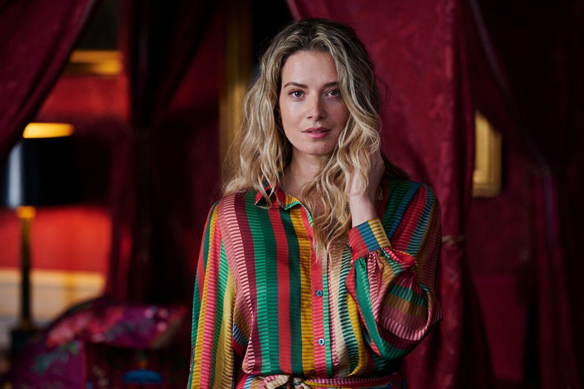 Jurk Jaquard Stripe Multi