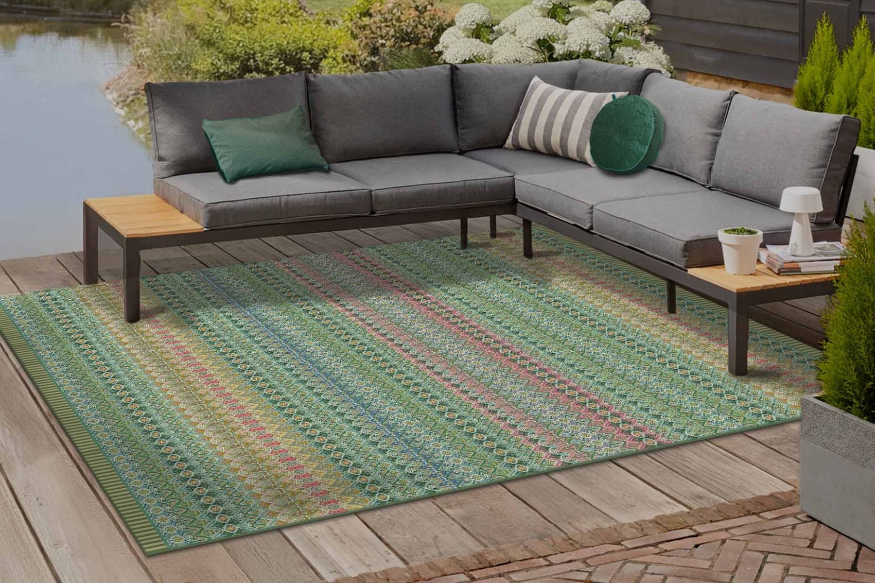 Outdoor Teppich Ashanti by Pip Grün