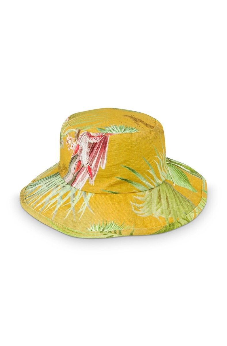 Sun Hat Palm Scenes Yellow