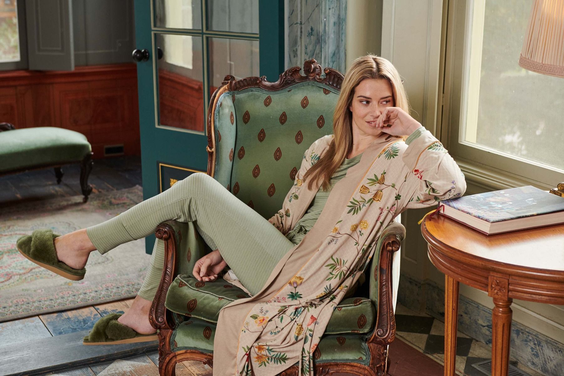 Trousers Long Little Sumo Stripe Green 